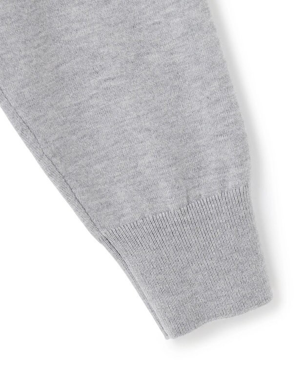 UNFILO ネックビジュー カーディガン グレー