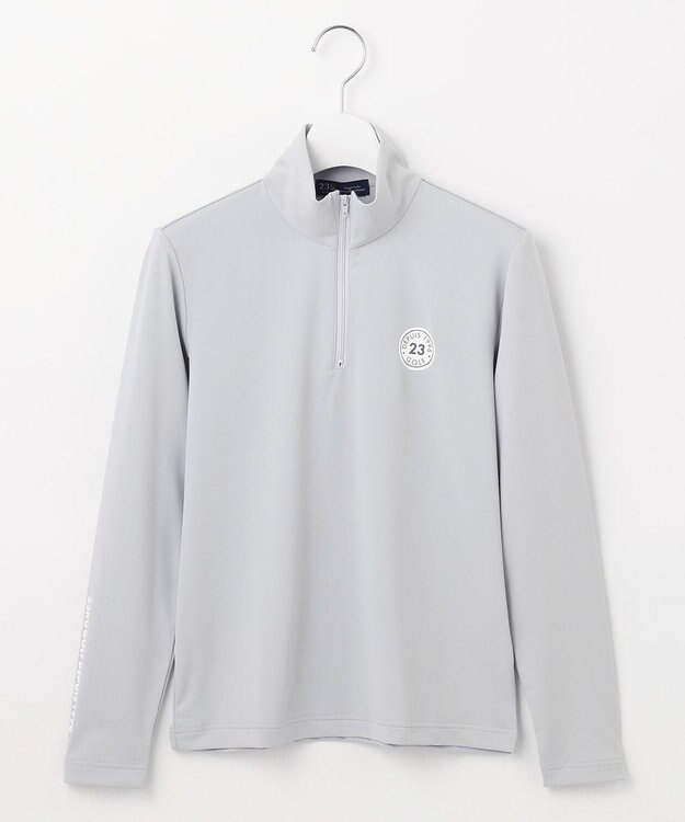 23区GOLF 【WOMEN】ソフトクール ハーフジップ ライトグレー系