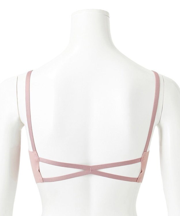 Chacott バッククロス ブラトップ（フリーカット） グレイッシュローズ