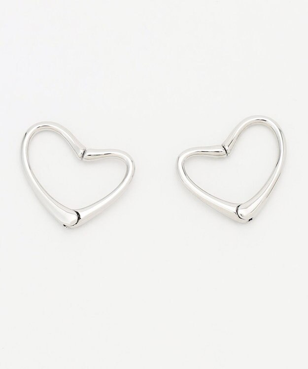 23区 【CLASSY.6月号掲載/WEB限定】2WAY ハート イヤリング シルバー系