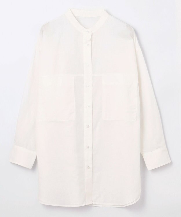 ANY L コットンリネンシャツ オフ