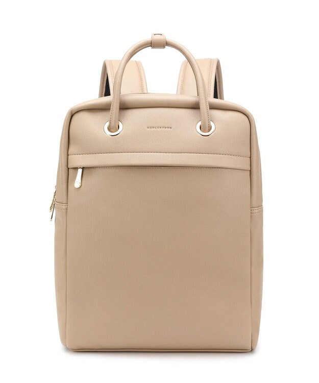 style code 【MERCURYDUO/マーキュリーデュオ】メタルアイレット　2WAY ラージリュック　推し活大容量バッグ ベージュ