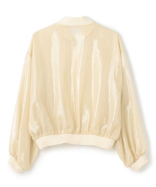 NAVE 【Nave・シアー素材】ラメボイル ブルゾン アイボリー系