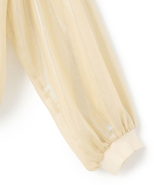 NAVE 【Nave・シアー素材】ラメボイル ブルゾン アイボリー系