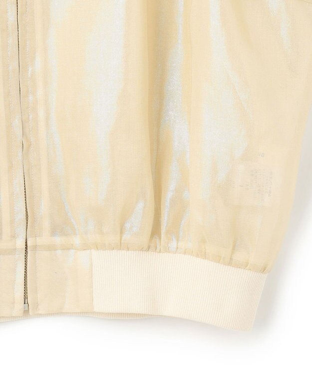 NAVE 【Nave・シアー素材】ラメボイル ブルゾン アイボリー系