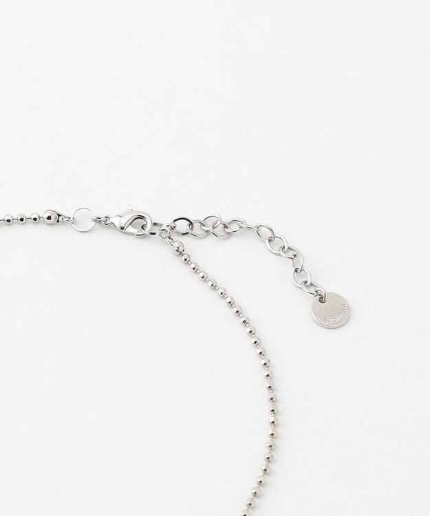 J.PRESS LADIES ドロップ 2連 ネックレス シルバー系