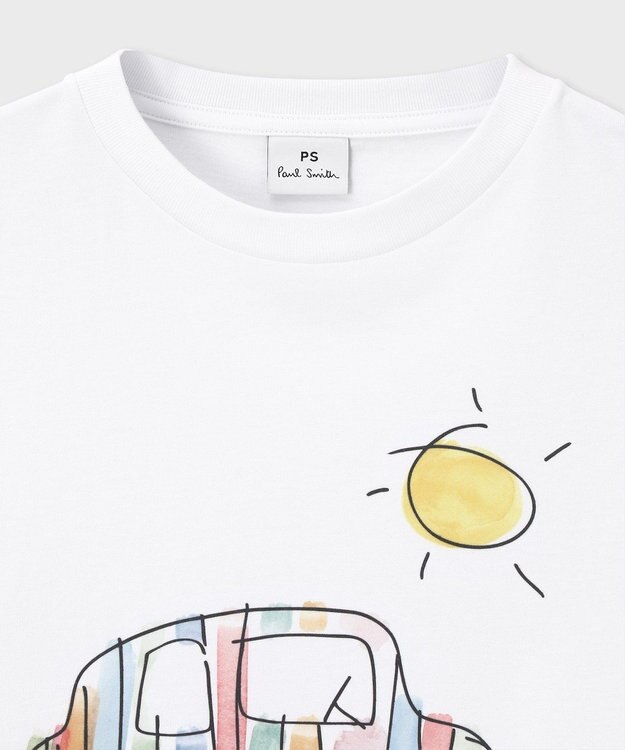 Paul Smith Drawn by Paul Striped Car Tシャツ ホワイト