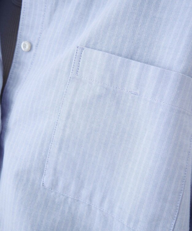AMERICAN HOLIC オックスベーシックシャツ Stripe Blue
