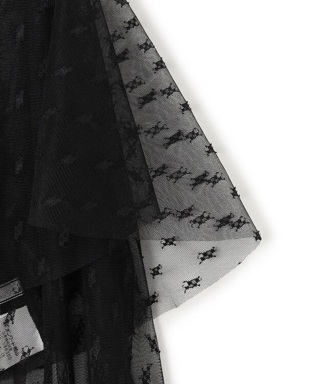 BEIGE， 【洗える・Oggi 11月号掲載】CLOVIS / ケープデザイン総レースブラウス Black