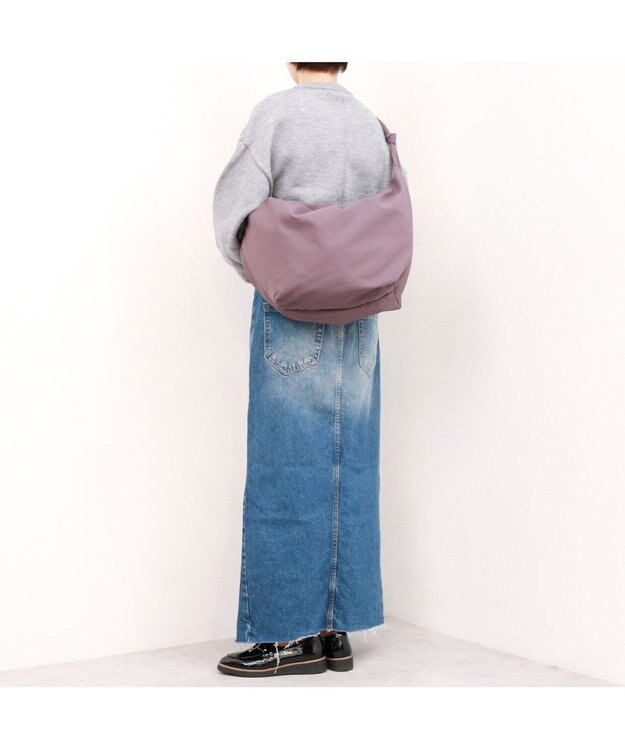 UNBILLION カシュカシュ cachecache / シワナイロンビッグバッグ パープル