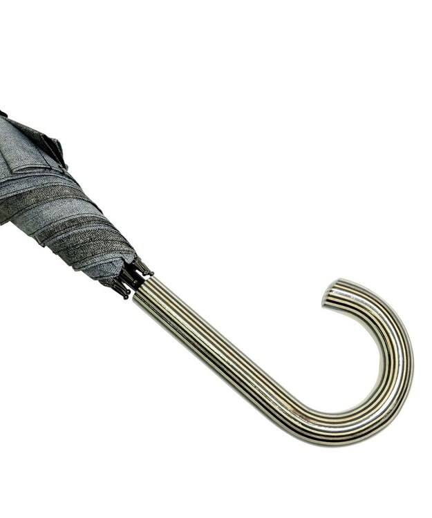 +RING 【限定/日本製】【大判】メンズ向け 長傘65cm  BLK denim-like pattern SR217 黒