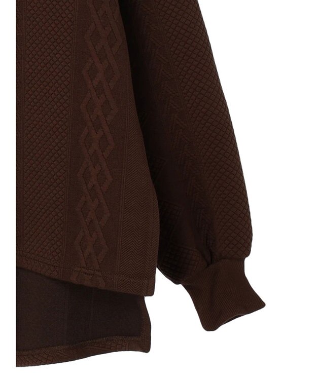 CRAFT STANDARD BOUTIQUE JQカットボリュームスリーブMOCプルオーバー1 Brown