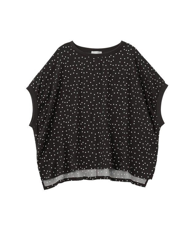 Green Parks リブドッキングブラウス Black