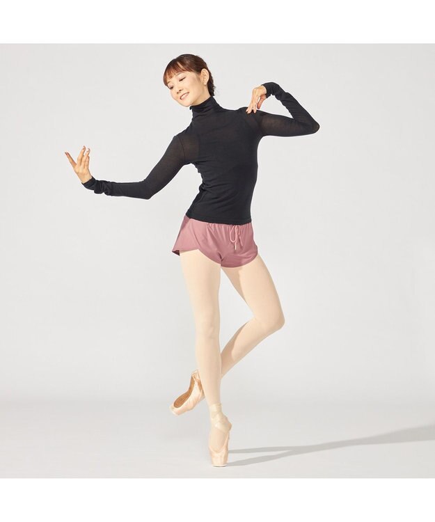 Chacott ハイネックトップ (サーモギア(R)糸使用） ブラック