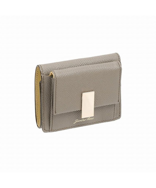 ACE BAGS & LUGGAGE 【新色登場】 Jewelna Rose ブリヨン 本革 三つ折り財布 15141 ダークグレージュ