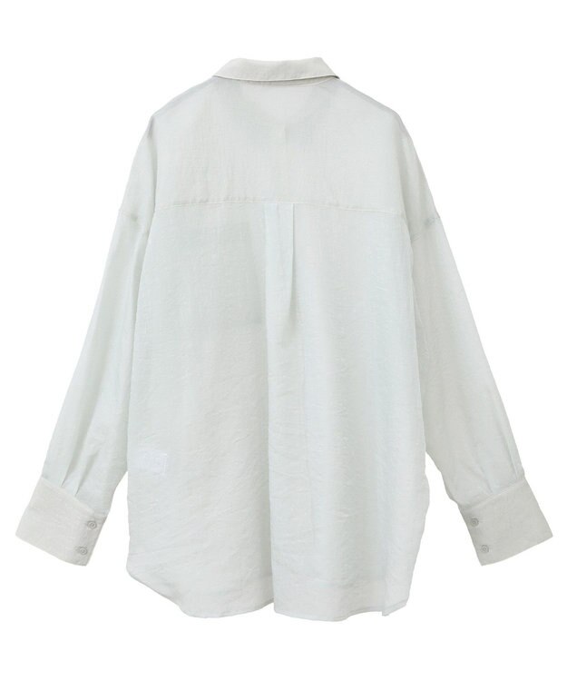 Green Parks 　・ＥＬＥＮＣＡＲＥ　ＤＵＥ　ラメシアー長袖シャツ Charcoal Gray