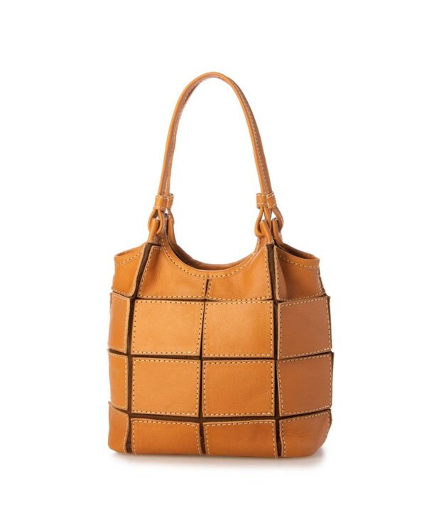 UNBILLION ピークスピーク PEAKS PEAK / 牛革パッチワーク2wayトートS キャメル