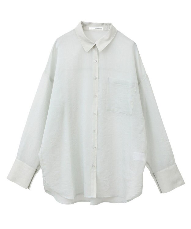 Green Parks 　・ＥＬＥＮＣＡＲＥ　ＤＵＥ　ラメシアー長袖シャツ Charcoal Gray