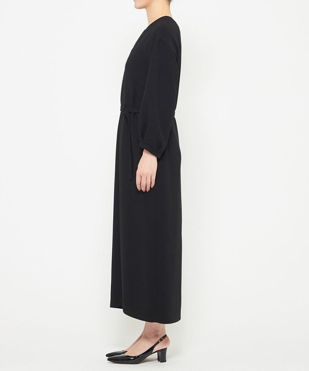 uncrave ウォッシャブル ダブルクロス ワンピース ブラック