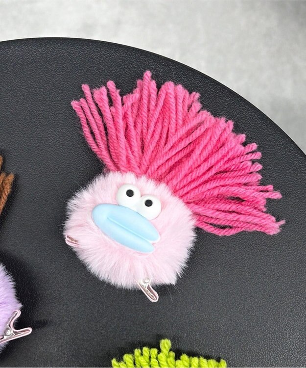 WEGO モケモケモンスターヘアクリップ 柄1