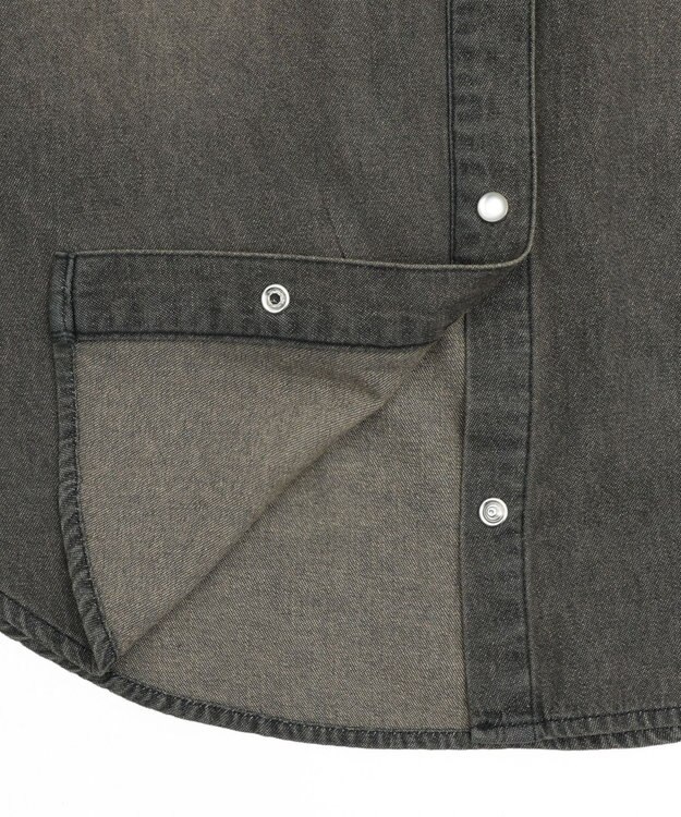 WEGO デニムウエスタンBIGシャツ デニムブラック