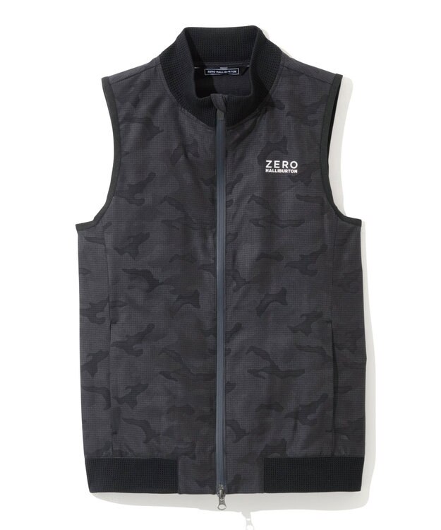 ZERO HALLIBURTON クールドッツカモフラベスト 82841 W4S8b レディースゴルフ ネイビー