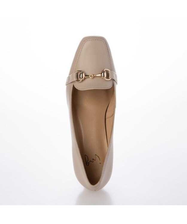 ing <ing>【WEB限定】ヒールアップビットローファー ベージュ