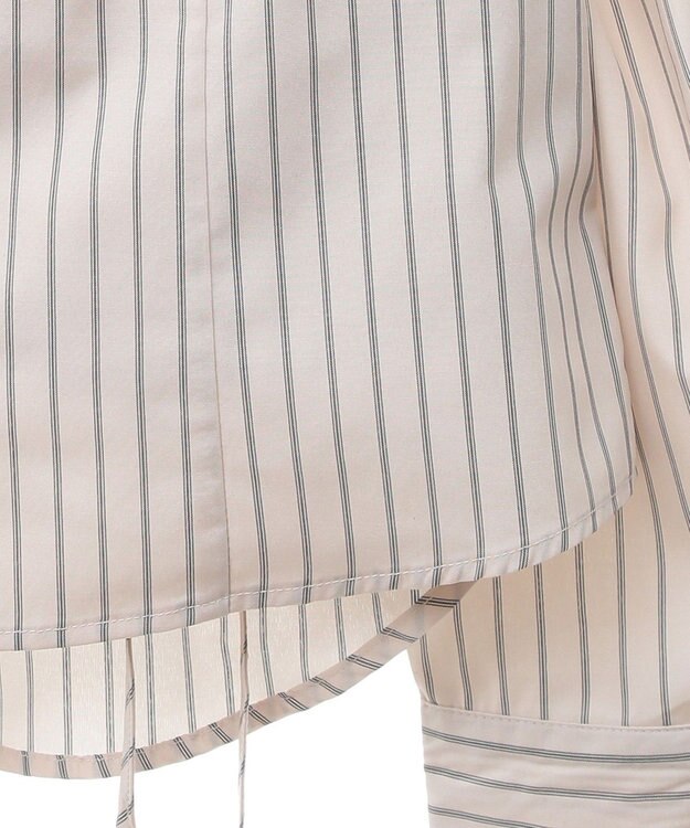 earth music&ecology Ｓｅｔ２点　ドロストショートシャツ＋キャミブラウス Beige