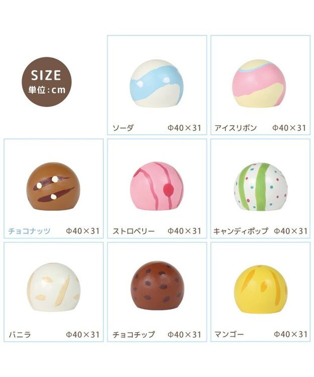 Mother garden マザーガーデン 野いちごままごと アイスクリーム ショップ マルチカラー