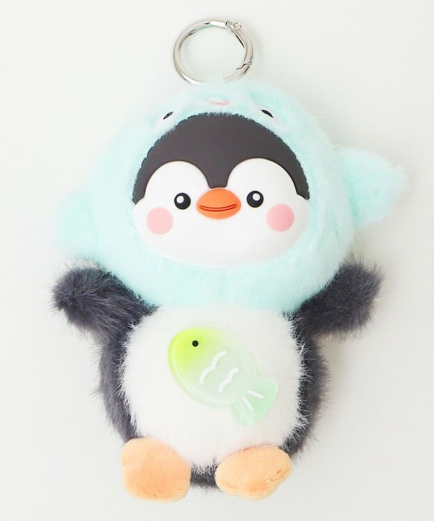 WEGO ぷっくりぺんぎんぬいぐるみキーホルダー ブルー