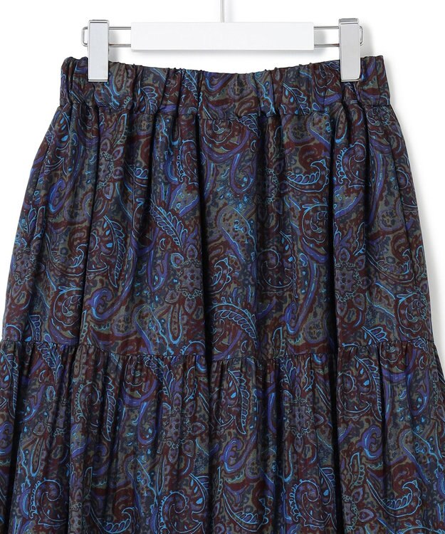 23区 【SACRA】ブラードペイズリー スカート パープル系