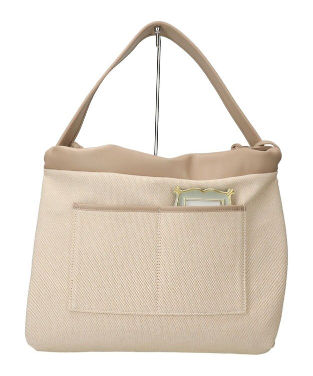 INTER-CHAUSSURES 【Christian Villa】リバーシブルトートバッグ ベージュ