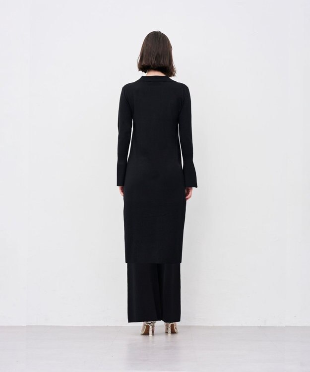 uncrave ハイゲージニット ロングカーディガン ブラック