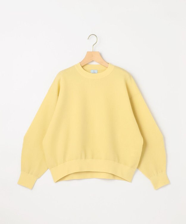 組曲 L 【先行予約】オーガンスウェット ニット スプレーイエロー系
