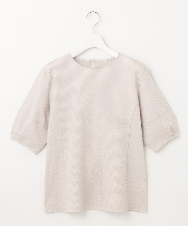 J.PRESS LADIES L 【WEB限定カラーあり・抗菌消臭・吸水速乾】サッカージャージー ボリュームスリーブ カットソー ベージュ系1