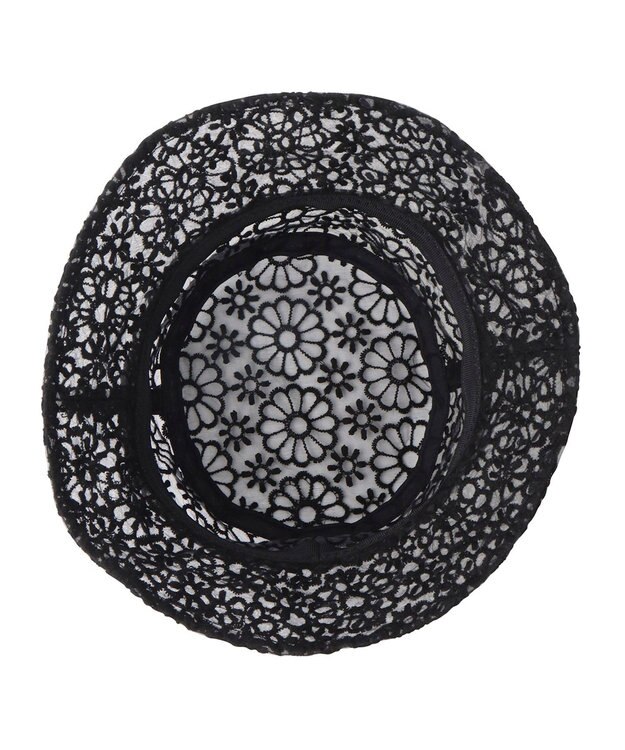 MOONBAT PAUL & JOE(ポール＆ジョー) レースシアーバケットハット ブラック