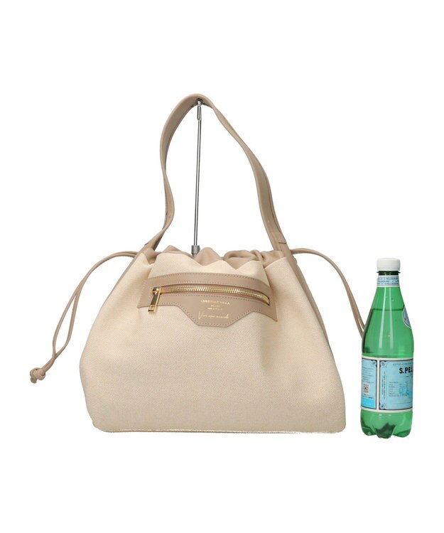 INTER-CHAUSSURES 【Christian Villa】リバーシブルトートバッグ ベージュ