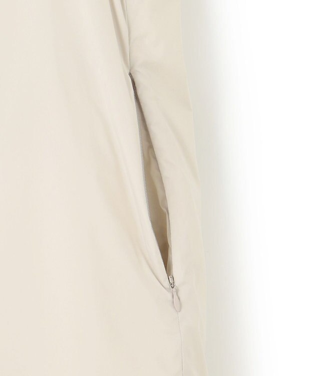 ICB L ADSダウン スタンドカラーコート トープ系