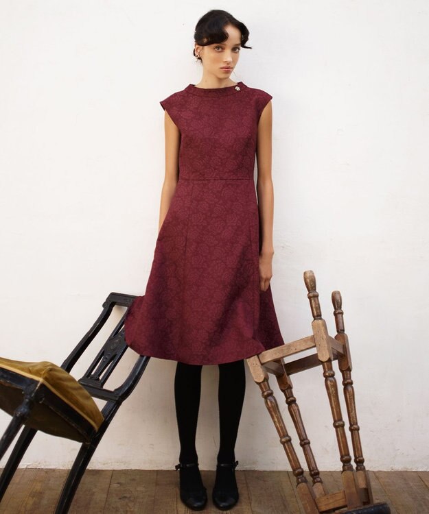 TOCCA 【洗える！】VERONICA ドレス ワイン系