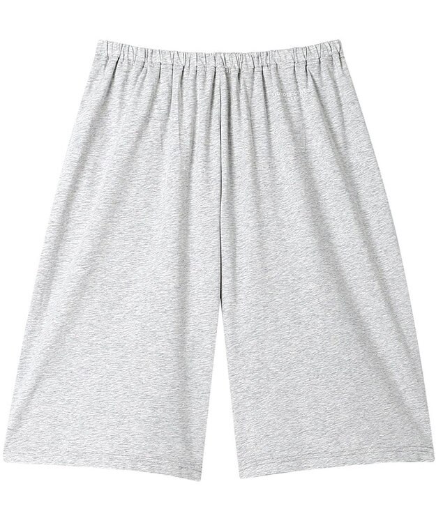 tsumori chisato SLEEP ツモリチサト ボトムス 5分丈 綿混(本体) 綿ベア天竺素材 ワイドシルエット レディース UOT156 /ワコール グレー