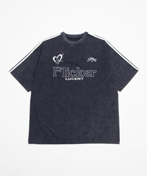 WEGO 【ユニセックス着用ITEM】スリーブラインロゴBIG　T（SS） ネイビー