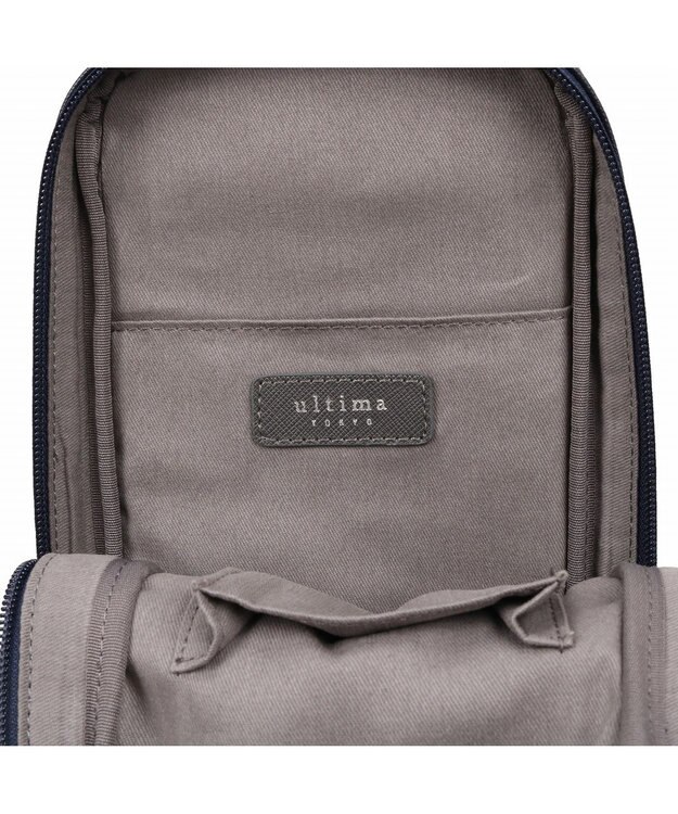 ACE BAGS & LUGGAGE ultima tokyo デルタ ボディバッグ フロントファスナーポケット 17366 ウルティマトーキョー ネイビー×グレー