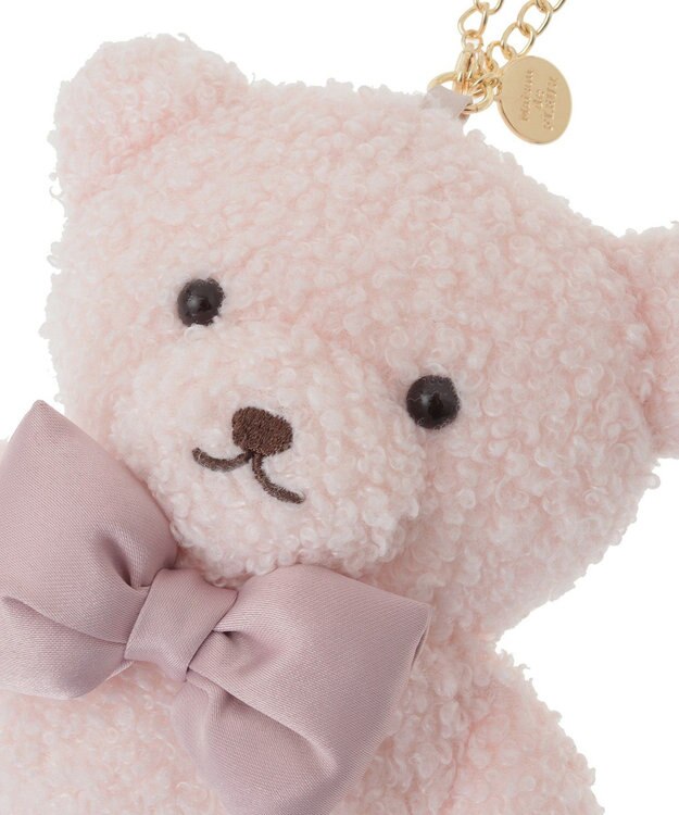 Maison de FLEUR 【限定カラーあり】リボンベアパスケース Pink