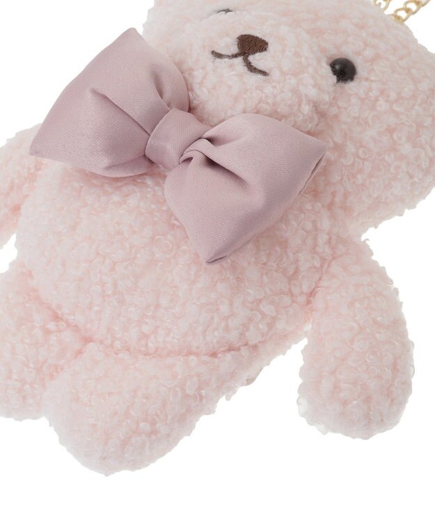 Maison de FLEUR 【限定カラーあり】リボンベアパスケース Pink