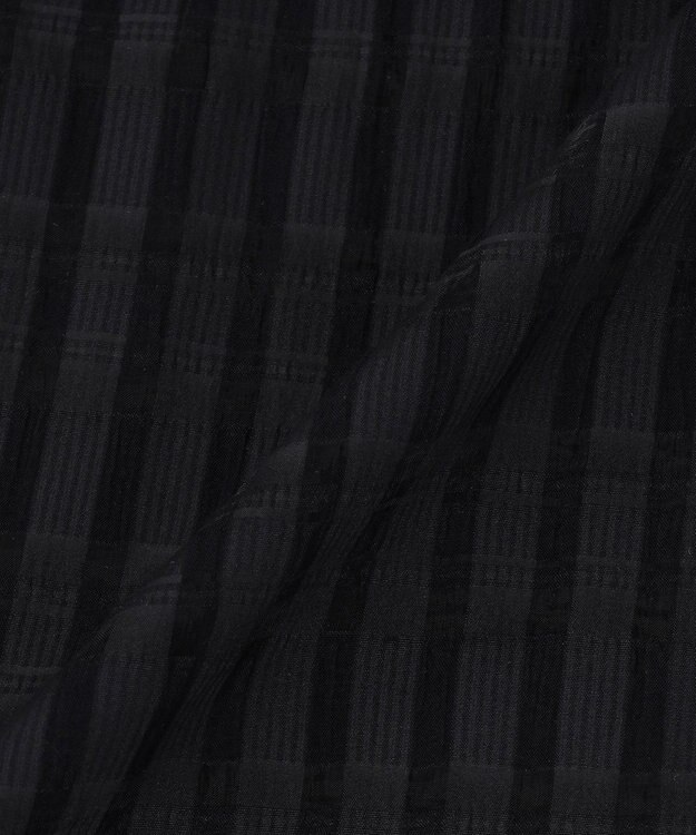 UNFILO シアー レイヤード Tシャツ ブラックチェック