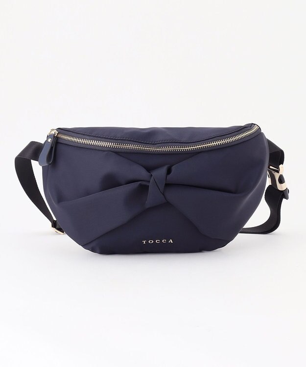 TOCCA RIBBON KNOT BODY BAG ボディバッグ ネイビー系