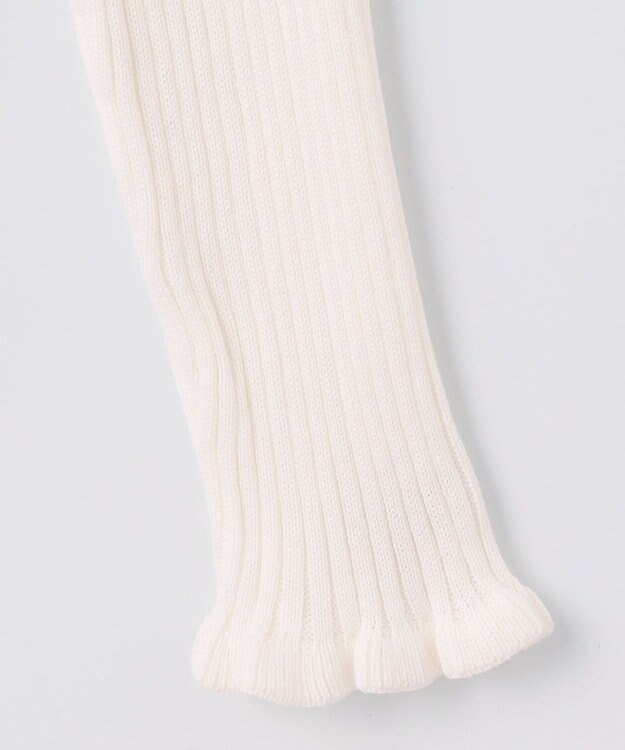 組曲 KIDS 【150-160cm】リブ ニット オフホワイト系