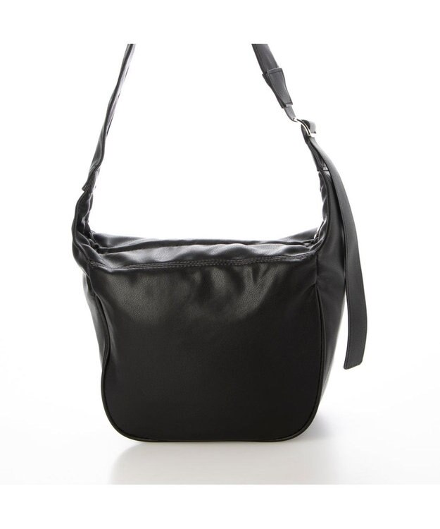 UNBILLION カシュカシュ cachecache / レザータッチソフトショルダーバッグ ブラック