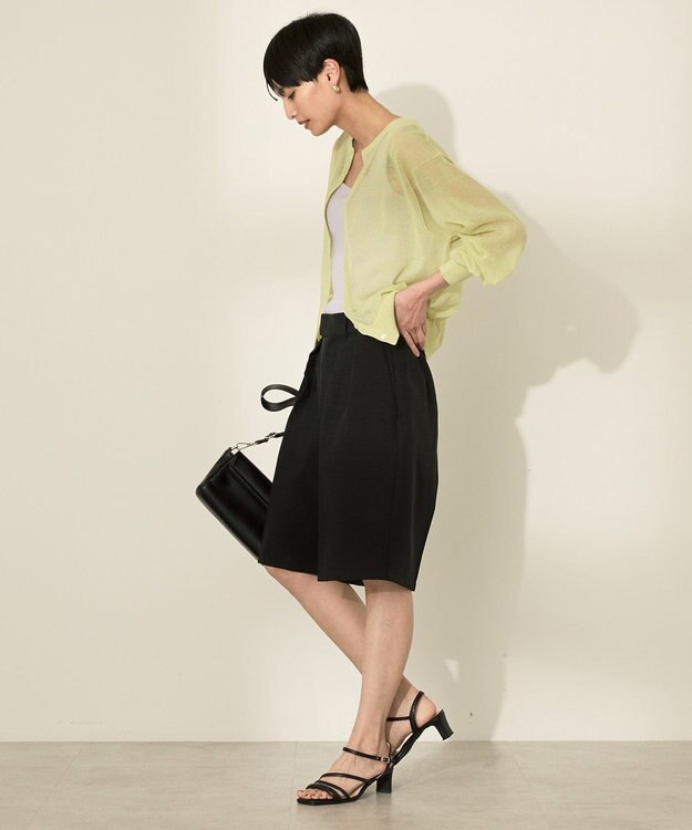 AMERICAN HOLIC シアークルーネックニットカーディガン Pistachio