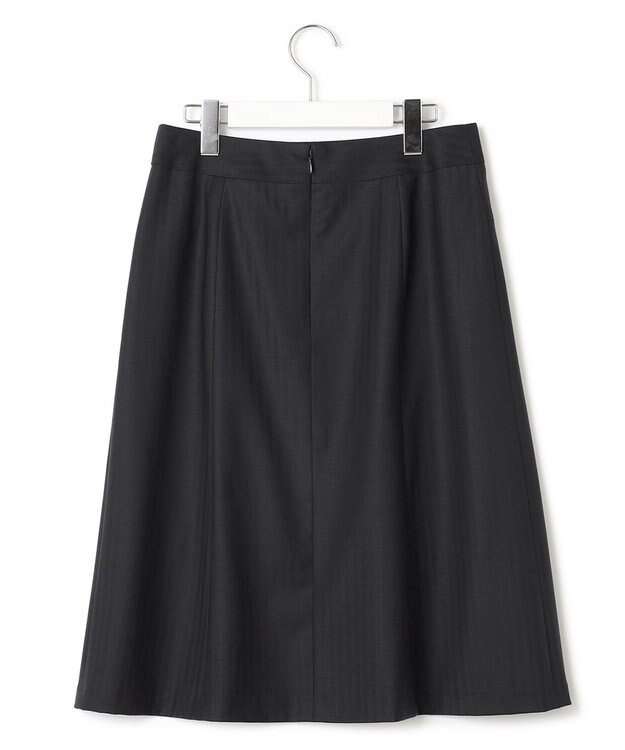 23区 【セットアップ対応/新色追加】ラフィーネウール フレアスカート ネイビーストライプ